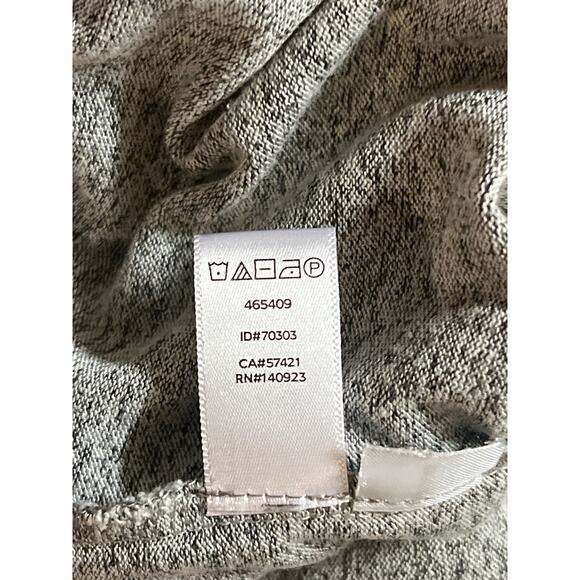 Loft Midi Dress Woman's Medium Speckle Gray Ruffled‎ Short Sleeves Belt Loops - Picture 5 of 5